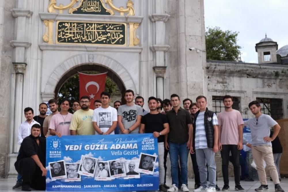 Bursa'dan "7 Güzel Adam"a vefa gezisi düzenlendi