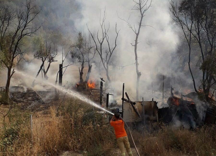 Bursa'nın Osmangazi ilçesinde, çöp