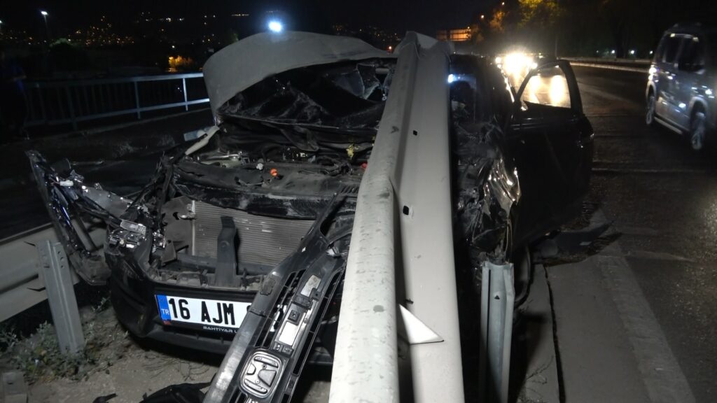 Bursa’da kaza yapan sürücü kayıplara karıştı