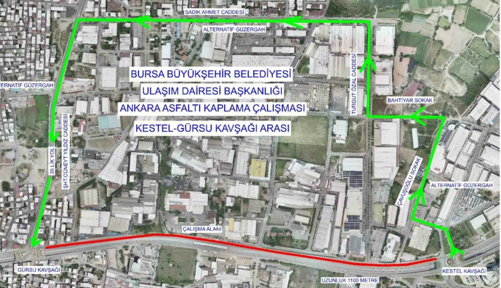 Bursa- Ankara yolu bir süreliğine trafiğe kapatılacak