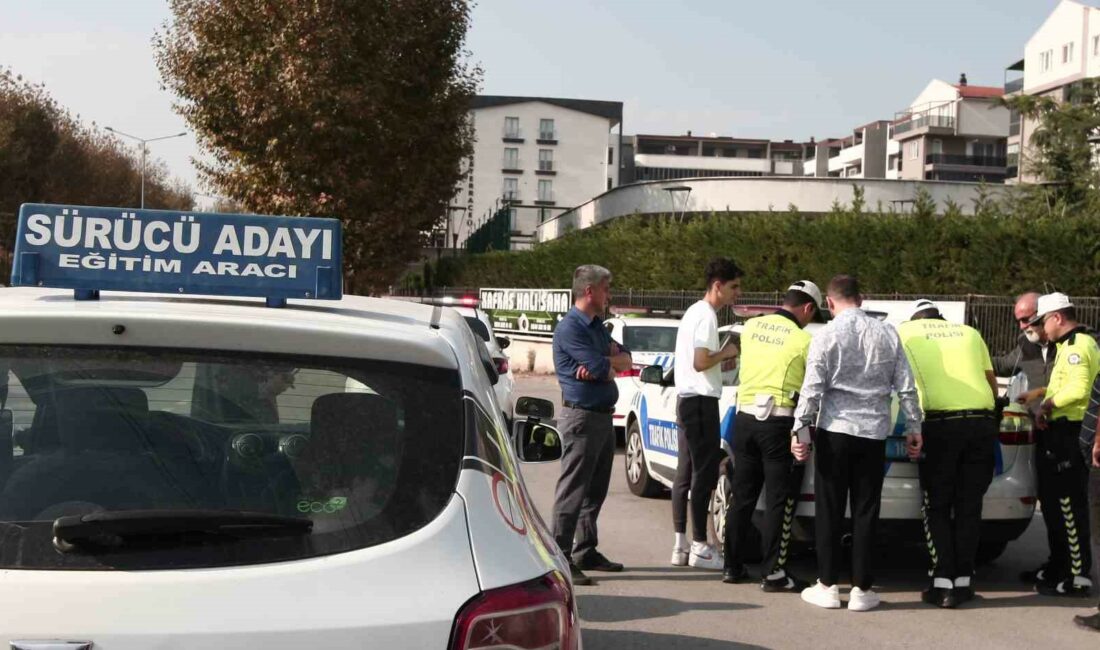 Bursa’da aday sürücü ehliyetini alamadan ceza yedi