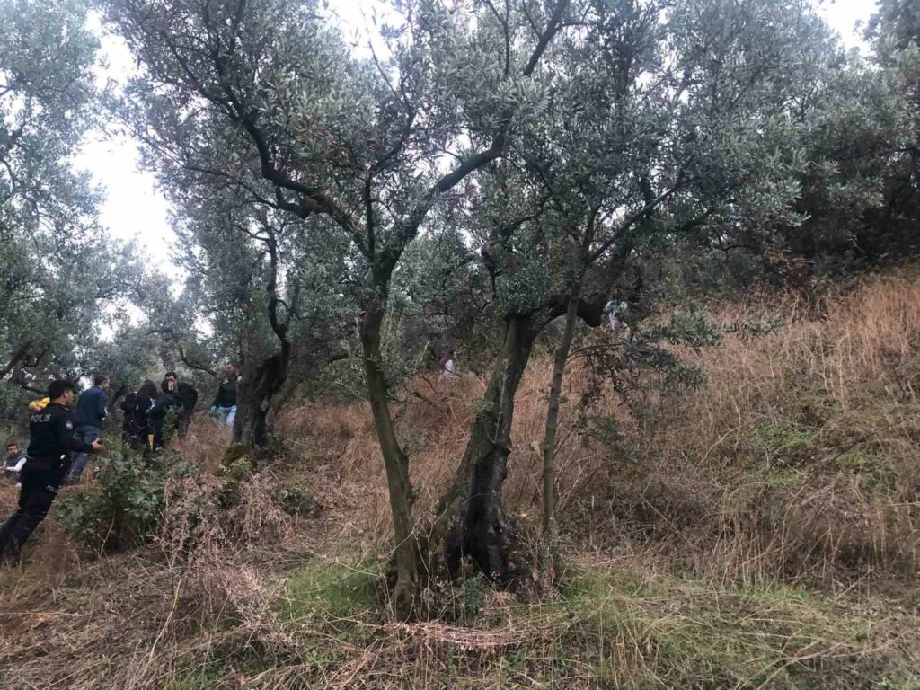 Gemlik’te zeytin ağacına asılı bulunan kadın çocuklarını sevgilisine emanet etmiş