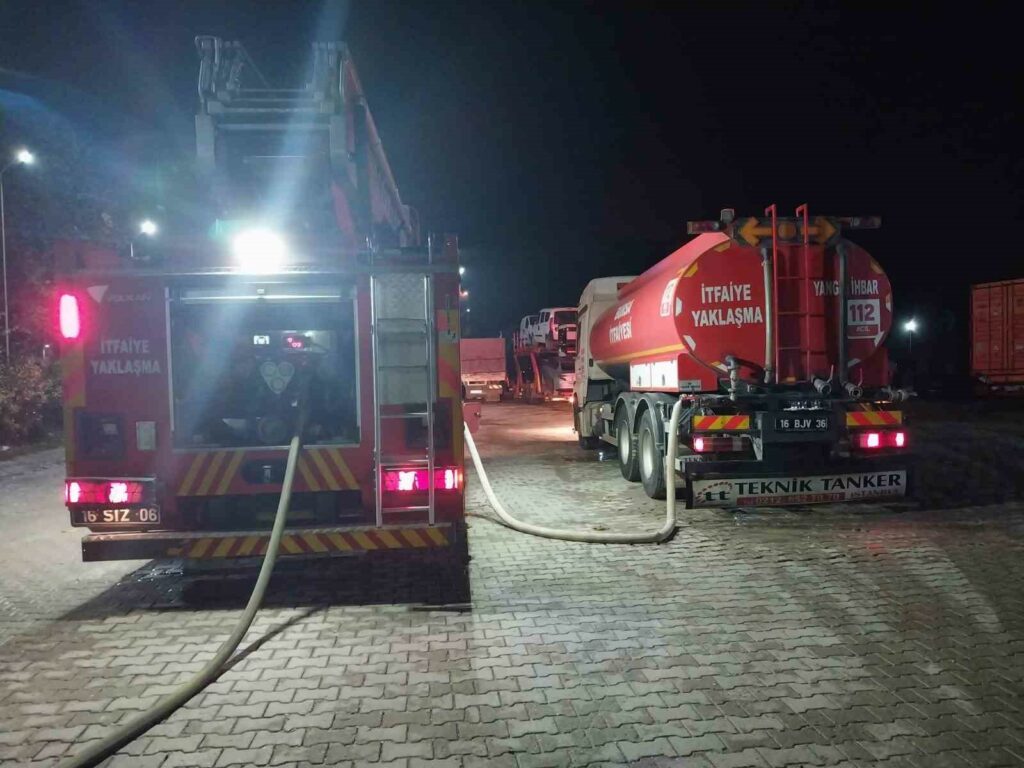 Bursa’da tankerden sızan hidrojen gazı korkuttu