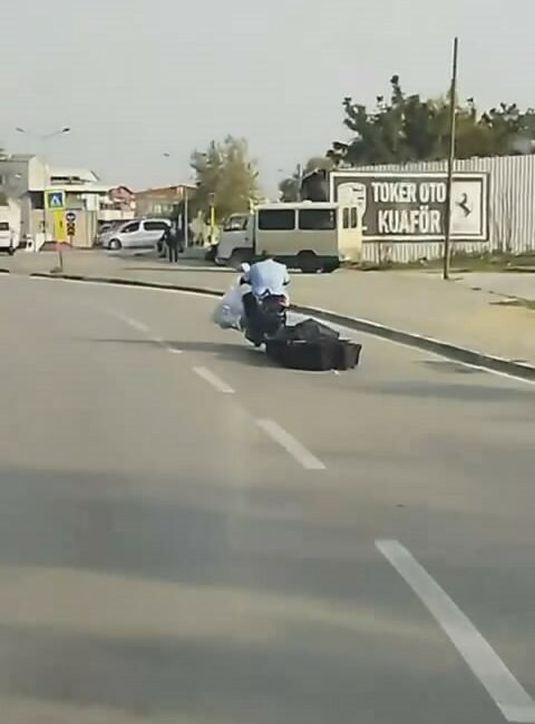 BURSA’DA BİR SÜRÜCÜ MOTOSİKLETİNİN