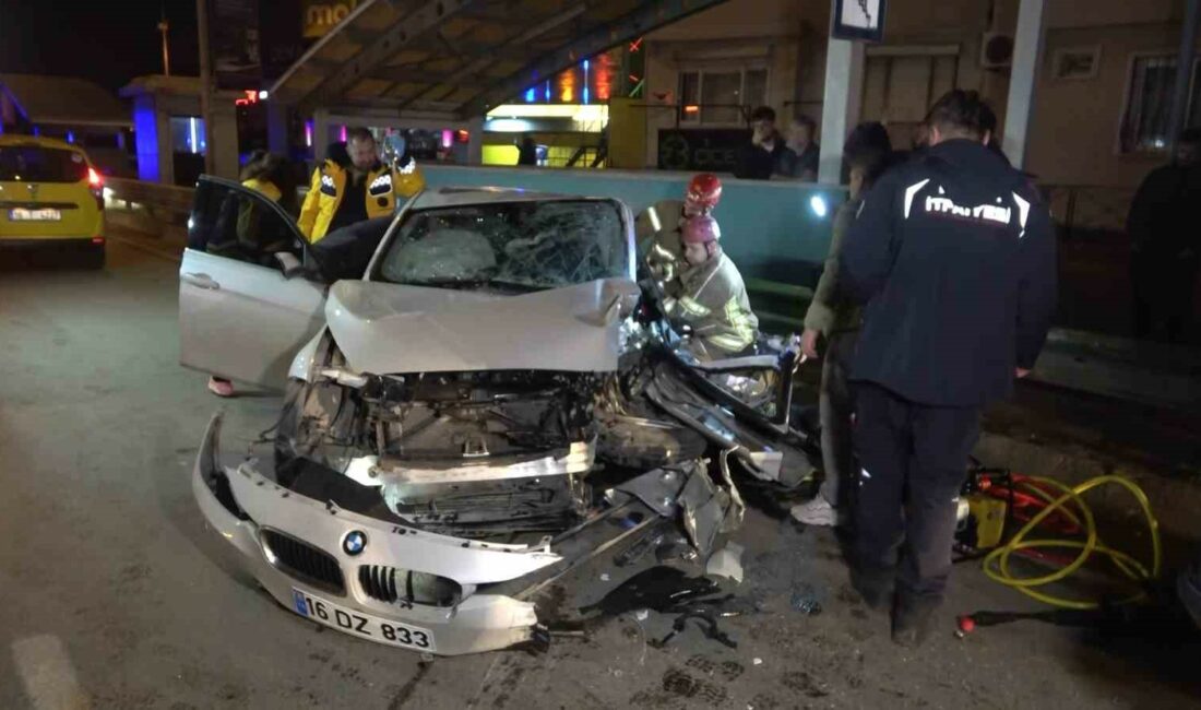 BURSA’DA SÜRÜCÜSÜNÜN KONTROLÜNDEN ÇIKAN