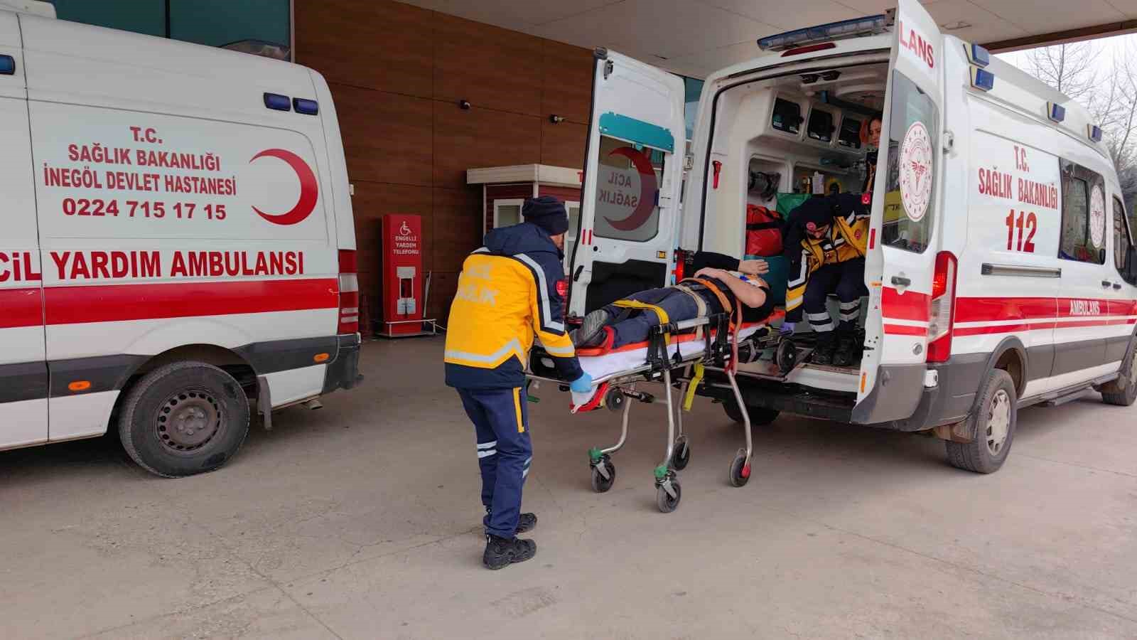 Bursa’da inşaattan düşen işçi hastanelik oldu