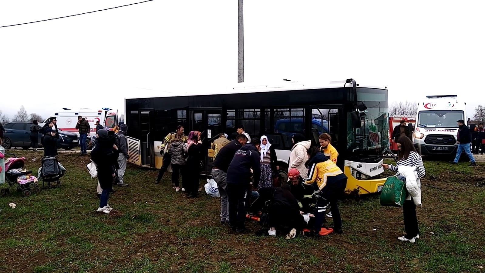 Bursa’da otobüsle çarpışan otomobil sürücüsü öldü