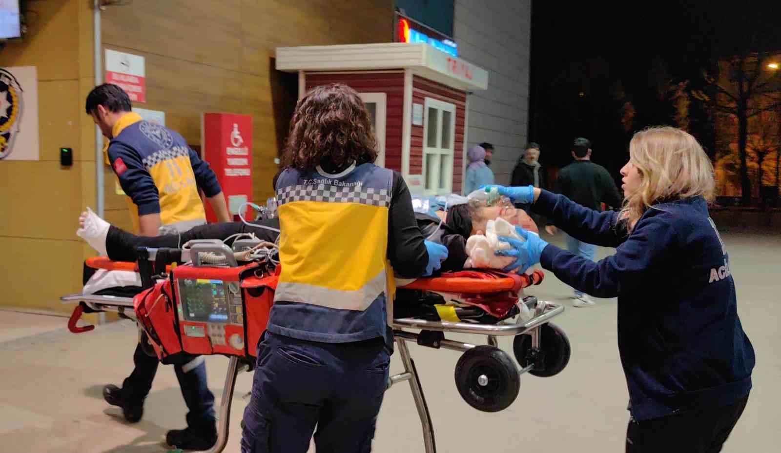 Bursa’da devrilen motosikletin sürücüsü ağır yaralandı