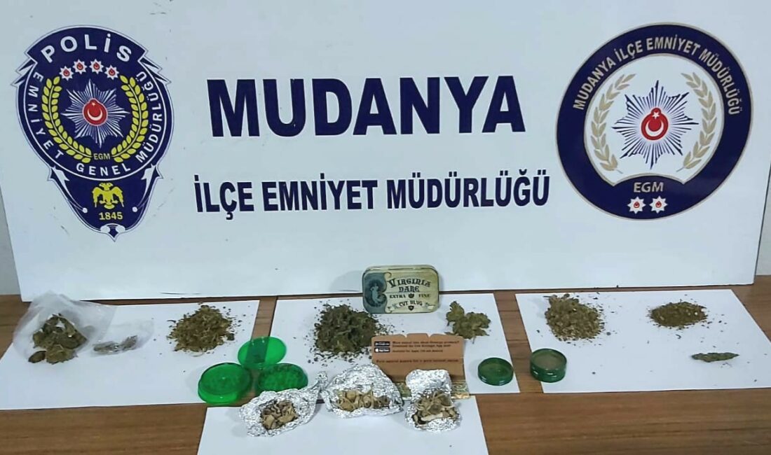 Bursa’nın Mudanya ilçesinde uyuşturucu