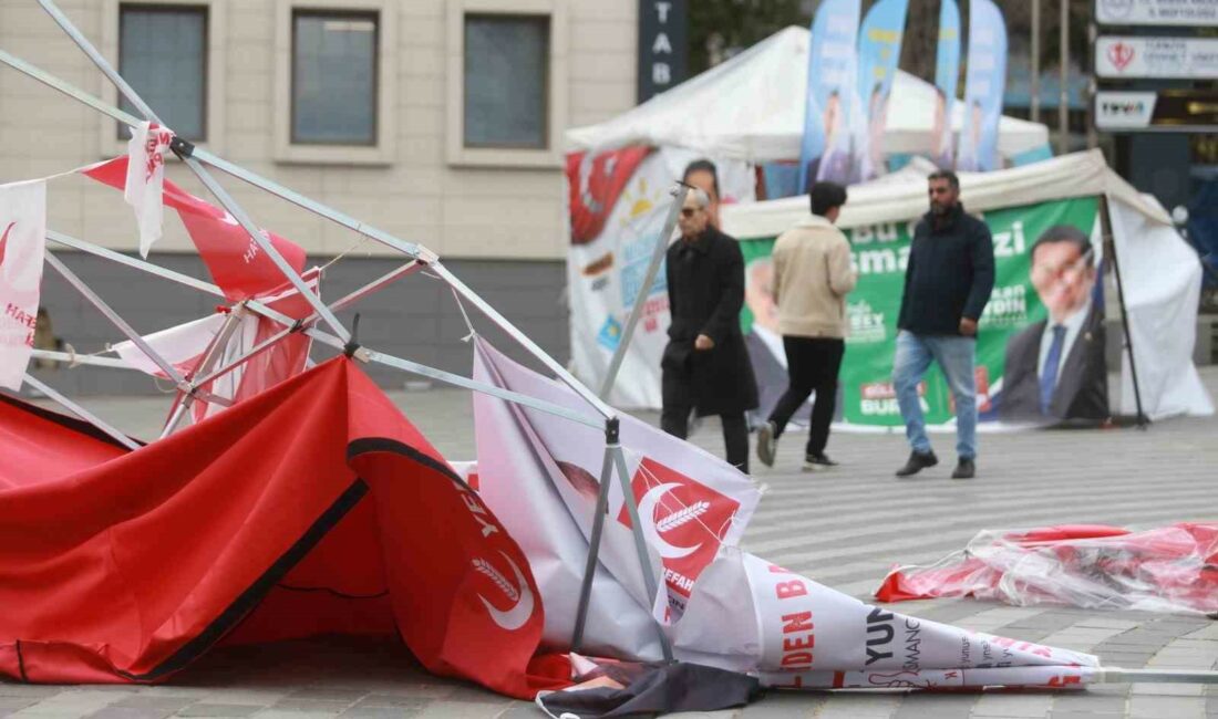 Bursa’da etkili olan fırtına,