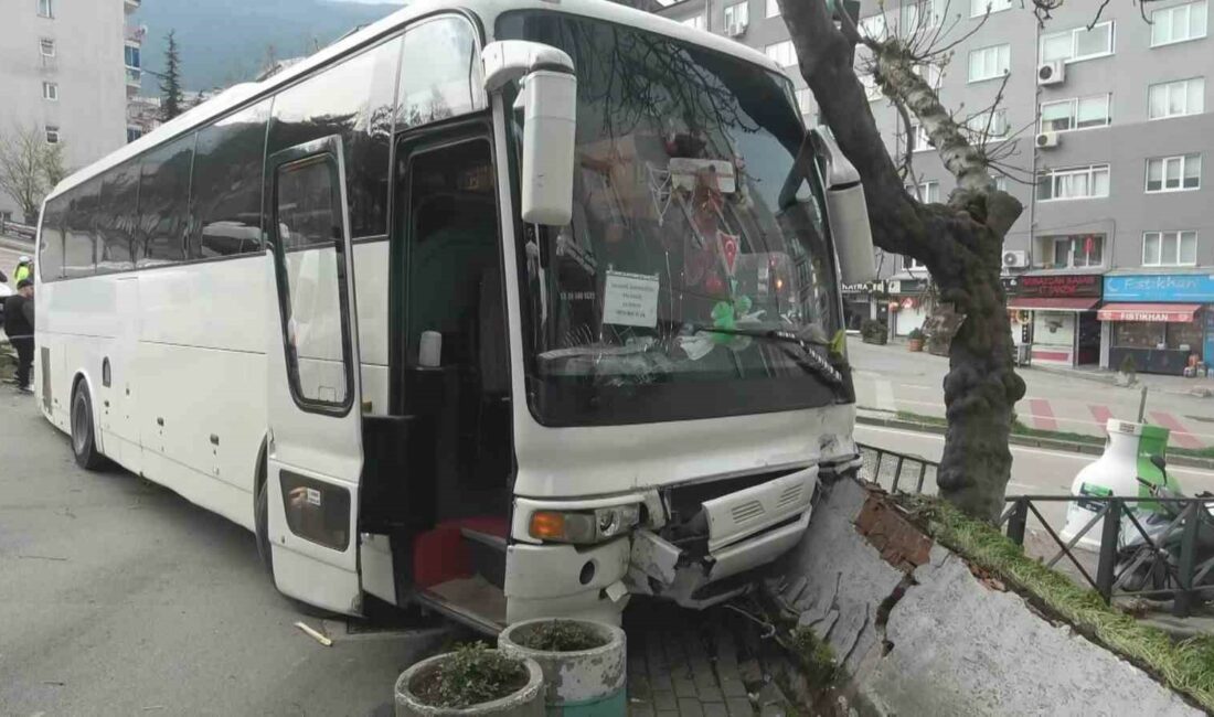 Bursa’da freni patlayan otobüs