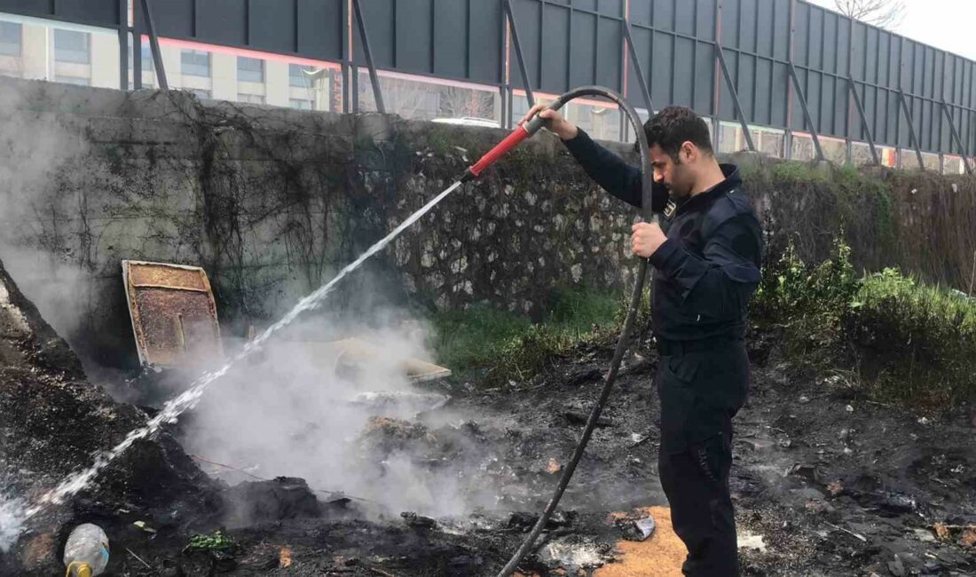 BURSA’DA OT YANGININDAN ÇIKAN