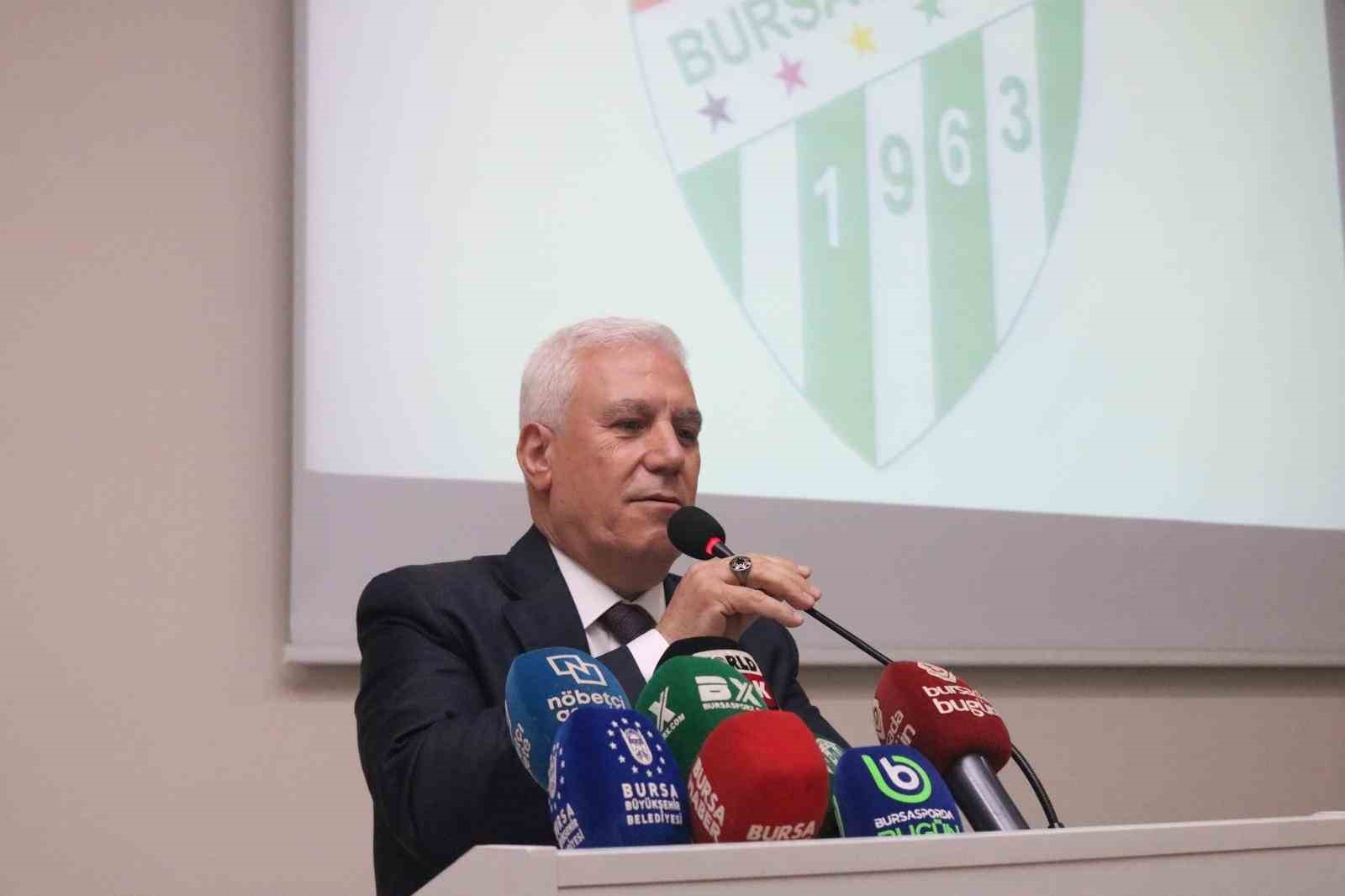 Bursa Büyükşehir Belediye Başkanı Mustafa Bozbey: “Bursaspor için sistem oluşturmalıyız”