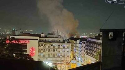Bursa’da iş hanında korkutan yangın