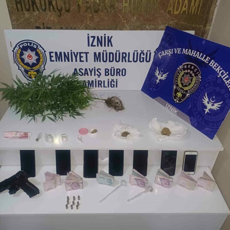 Bursa İznik’te uyuşturucu operasyonu: 7 gözaltı