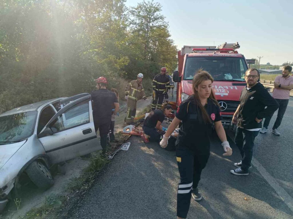 Bursa’da, kanala uçan otomobildeki 1 kişi öldü, 3 kişi yaralandı