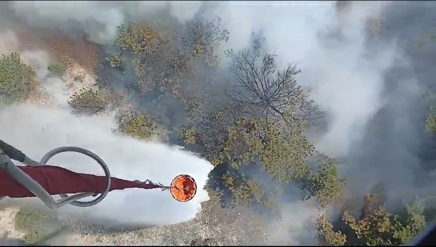 Uludağ’ın eteklerinde korkutan yangın