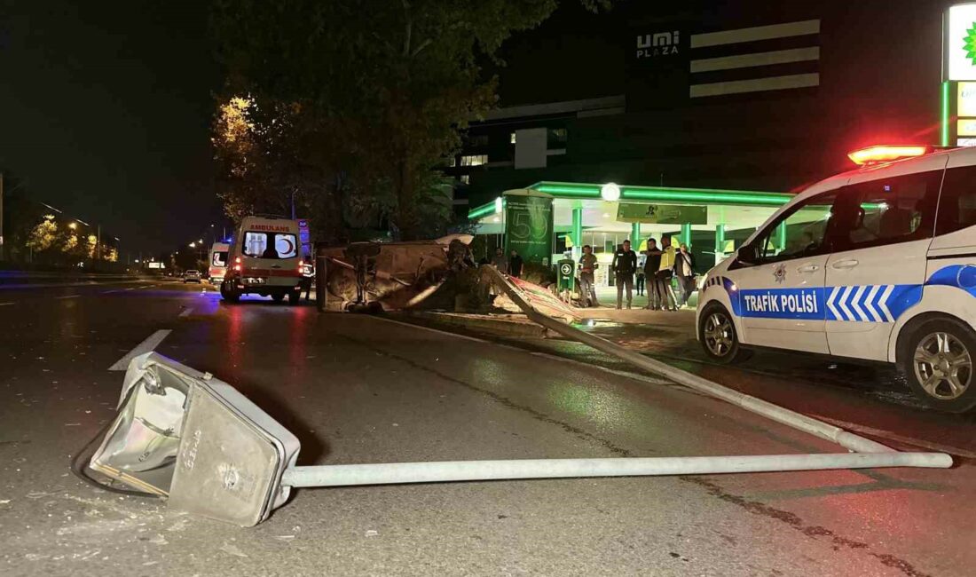 BURSA’DA SÜRÜCÜSÜNÜN KONTROLÜNDEN ÇIKAN