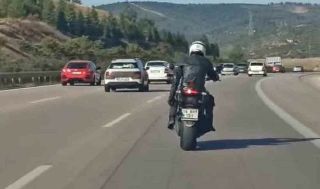 BURSA'DA BİR MOTOSİKLET SÜRÜCÜSÜ