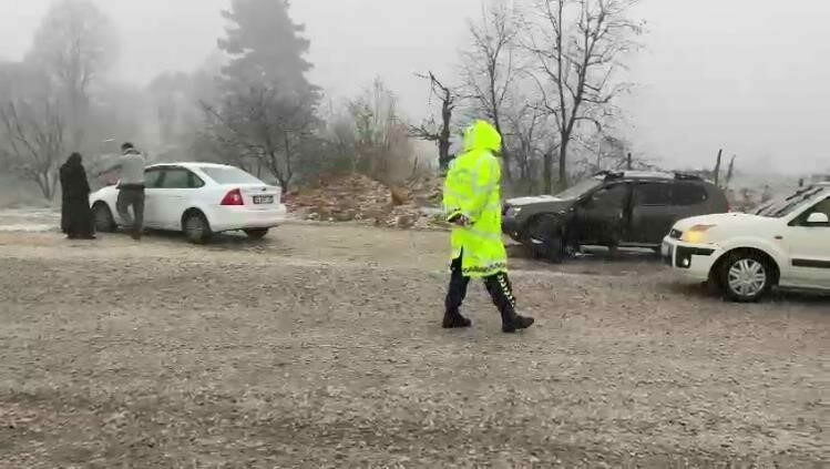 Bursa’da etkili olan kar