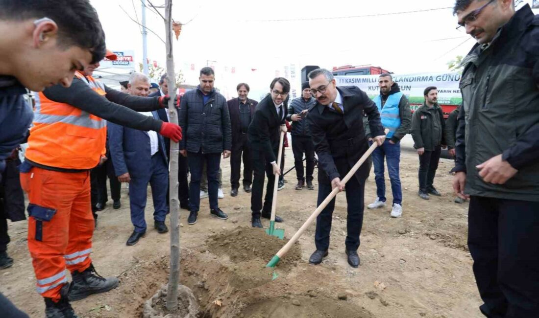 İNEGÖL’DE FİDANLAR TOPRAKLA BULUŞTU