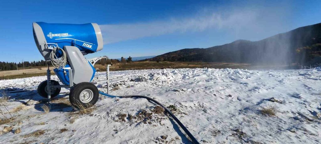 Uludağ’da suni karlama başladı