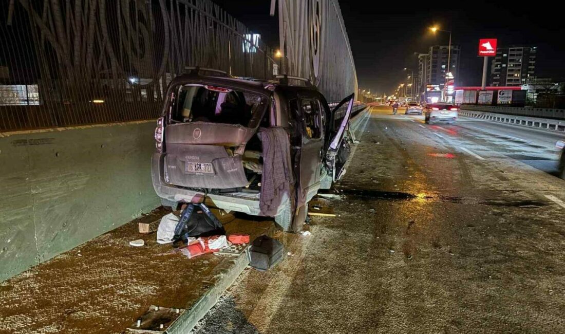 Bursa’da kontrolden çıkan otomobil,