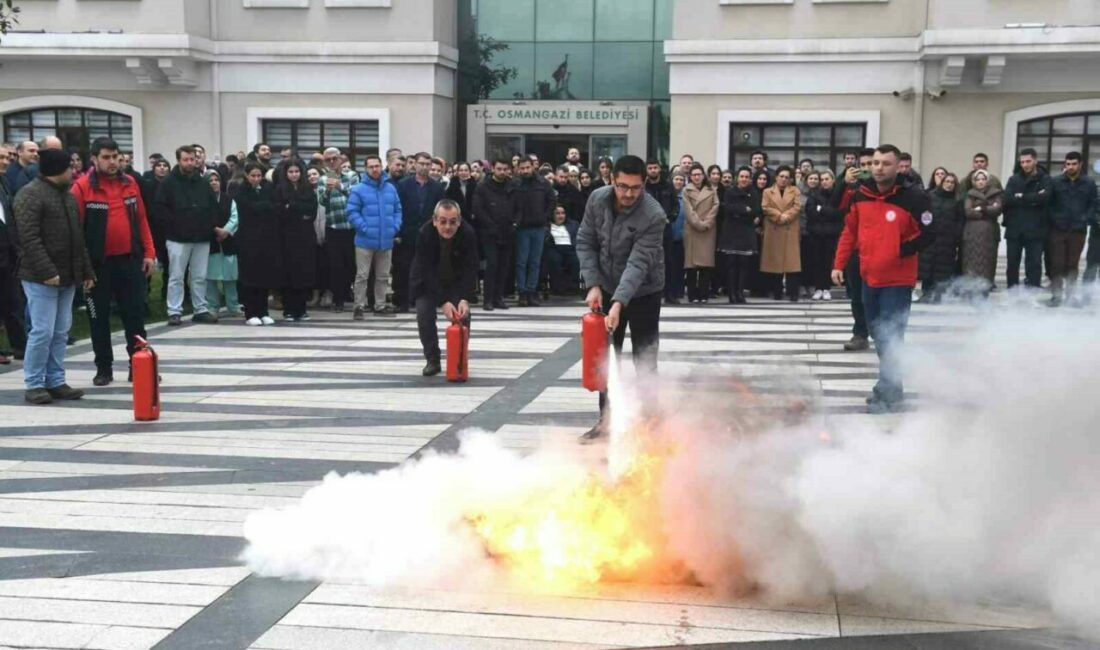 Osmangazi Belediyesi, gerçekleştirdiği tatbikatlarla