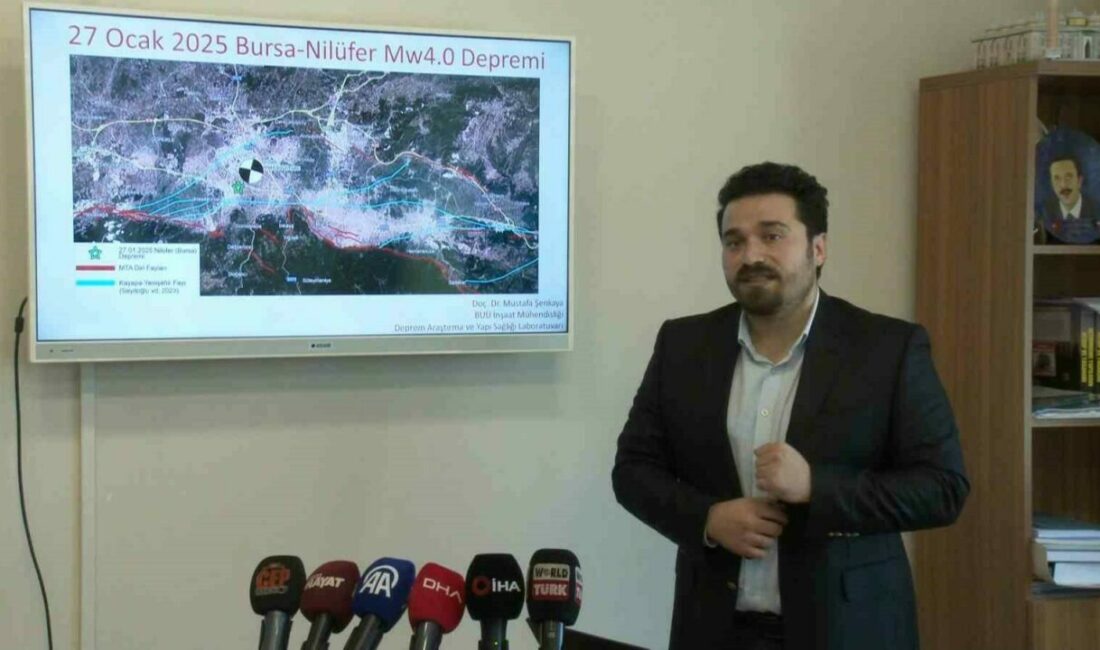 Bursa’da dün öğle saatlerinde 4.0 büyüklüğündeki deprem kısa süreli paniğe